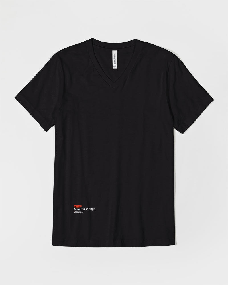 TEDx Manitou-Springs Unisex Jersey V-Neck Tee | Bella + Canvas