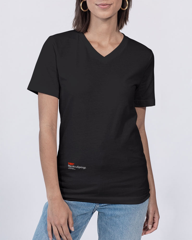 TEDx Manitou-Springs Unisex Jersey V-Neck Tee | Bella + Canvas